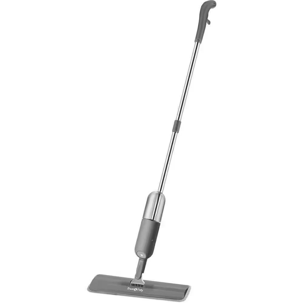 Spray Mop with 360° Swivel Mop Head, Removable Water Tank, and 1 Microfiber Mop Pad, Gray
