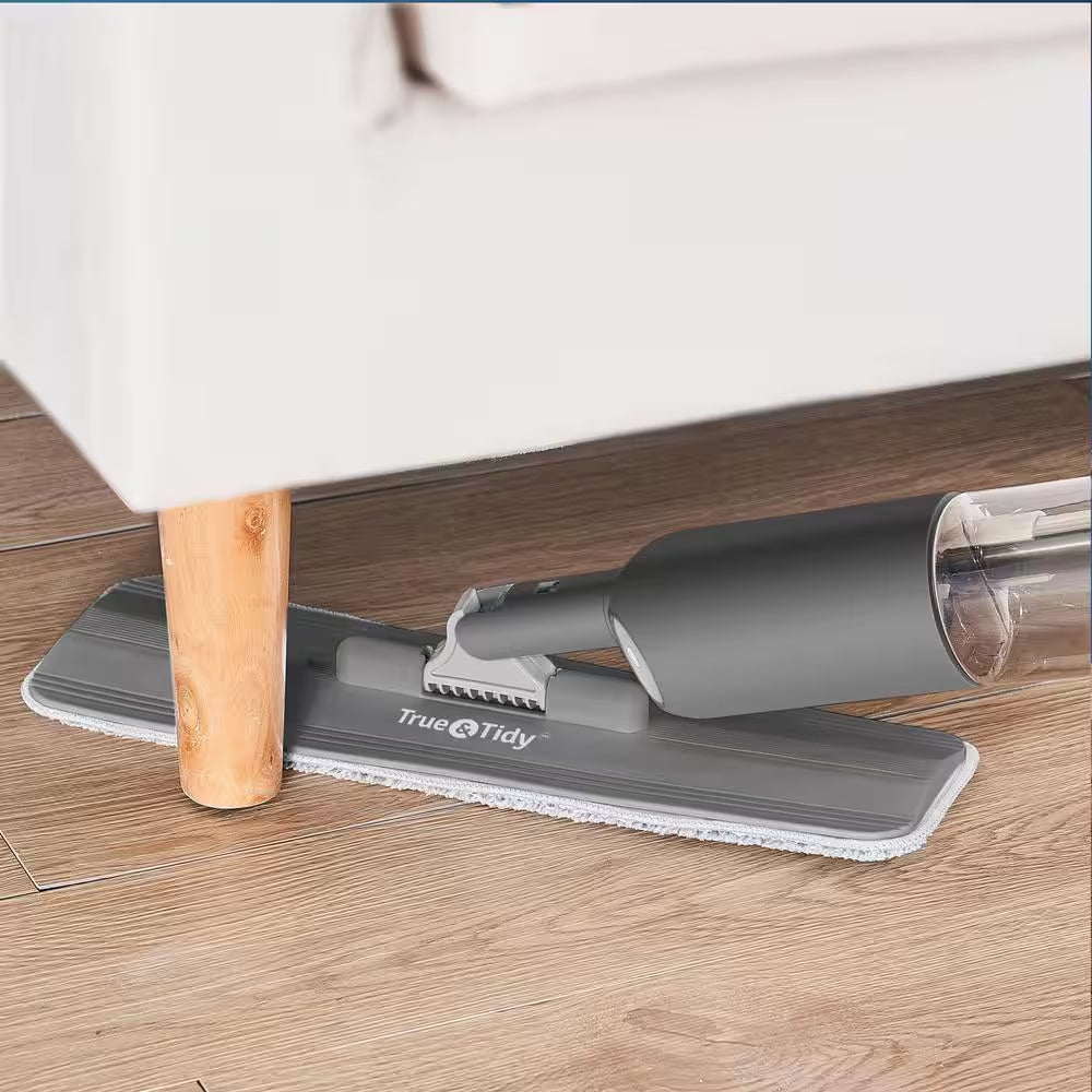 Spray Mop with 360° Swivel Mop Head, Removable Water Tank, and 1 Microfiber Mop Pad, Gray